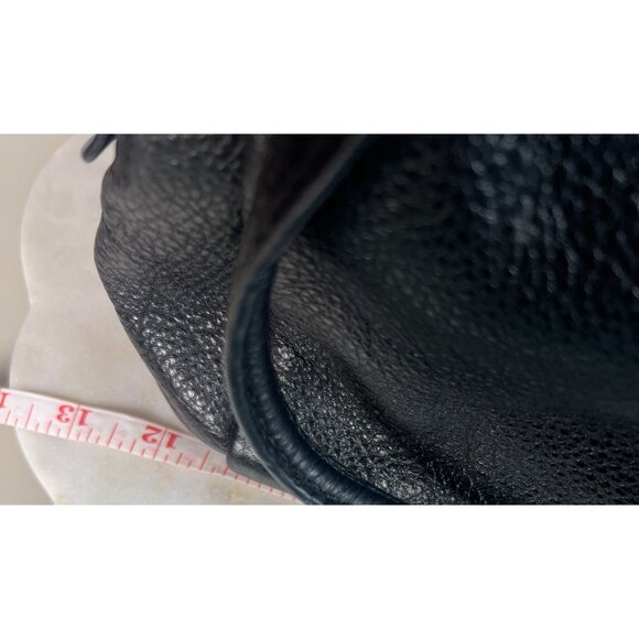 Coach Black Leather Double-Zip Satchel Cross Body Bag two Handles 2014 Madison - Picture 11 of 12